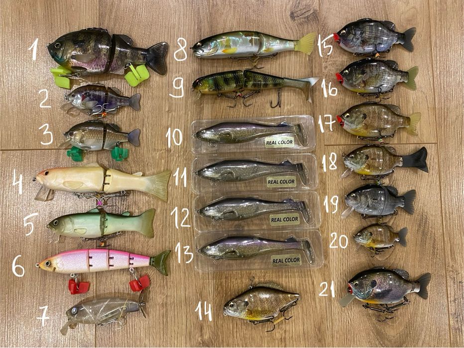 Свімбейти, swimbaits, воблери Японія, нові, б/в, оригінал