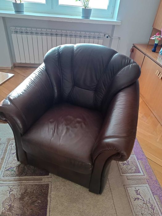Kanapa rogowa z fotelem