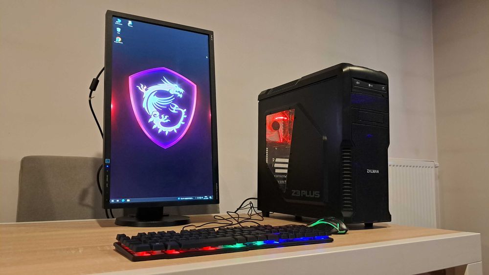Zestaw Do Gier i5 4x3.7GHz/GTX950-2GB/Ram-16GB/SSD+1TB/Monitor 24'