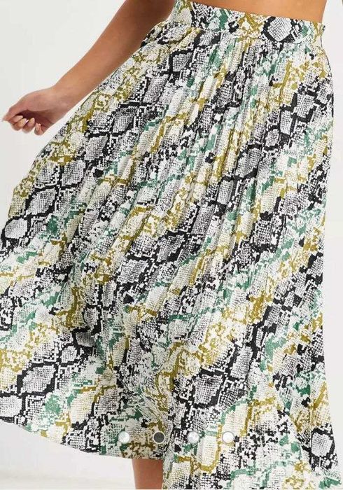 Юбка плиссированная в принт Asos, р. XS/S