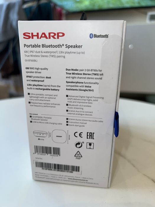 Głośnik Sharp nowy!