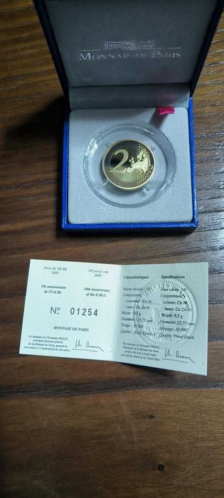 Moeda 2€ 2009 França Proof - NOVO PREÇO