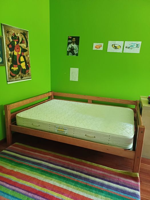 Cama madeira pinho mel