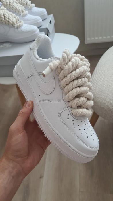 Original 38,39,40,41,42,43,44,45 Nike air force 1 rope laces white