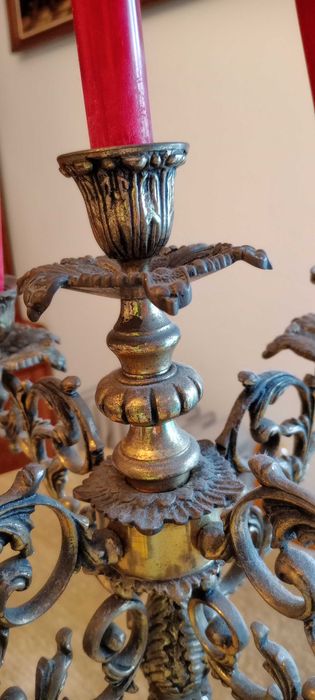 Castiçal 5 lumes bronze