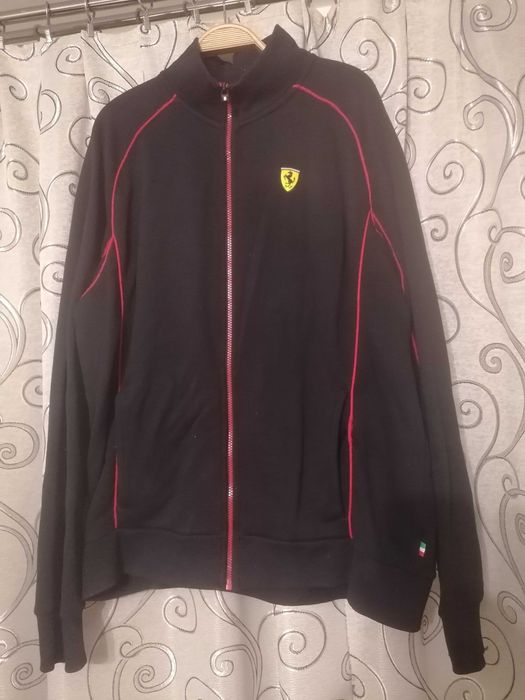 Bluza FERRARI XL czarna rozpinana na suwak