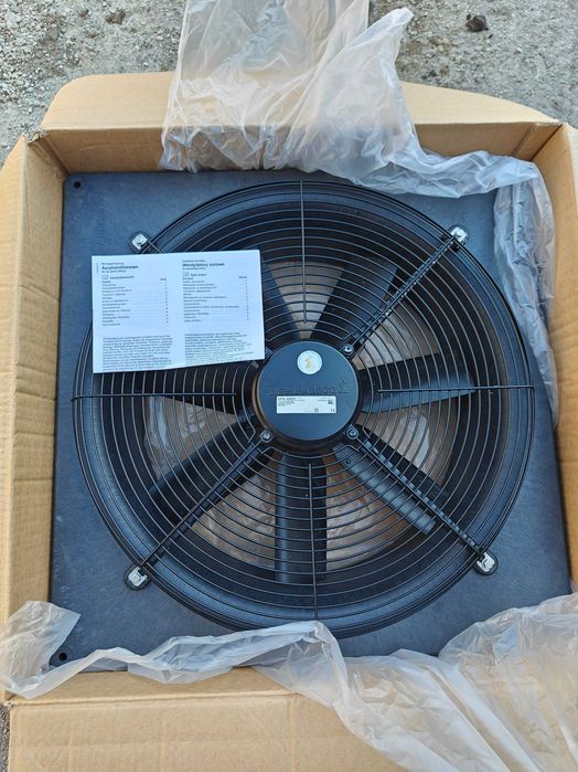 Wentylator  ścienny Ziehl Abegg fi 50 kurnik