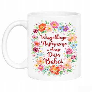 Kubek ceramiczny z dedykacją na Dzień Babci