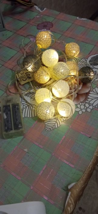 новогодняя гирлянда на батарейках