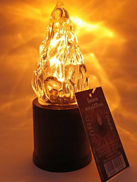 2 Wkłady Elektryczne do Zniczy na BATERIE • Świeczki LED na Cmentarz