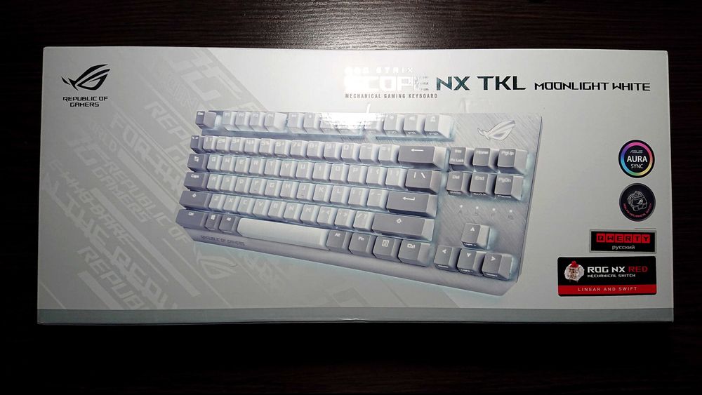 НОВА Механічна Ігрова Клавіатура ROG Strix Scope NX TKL MoonlightWhite