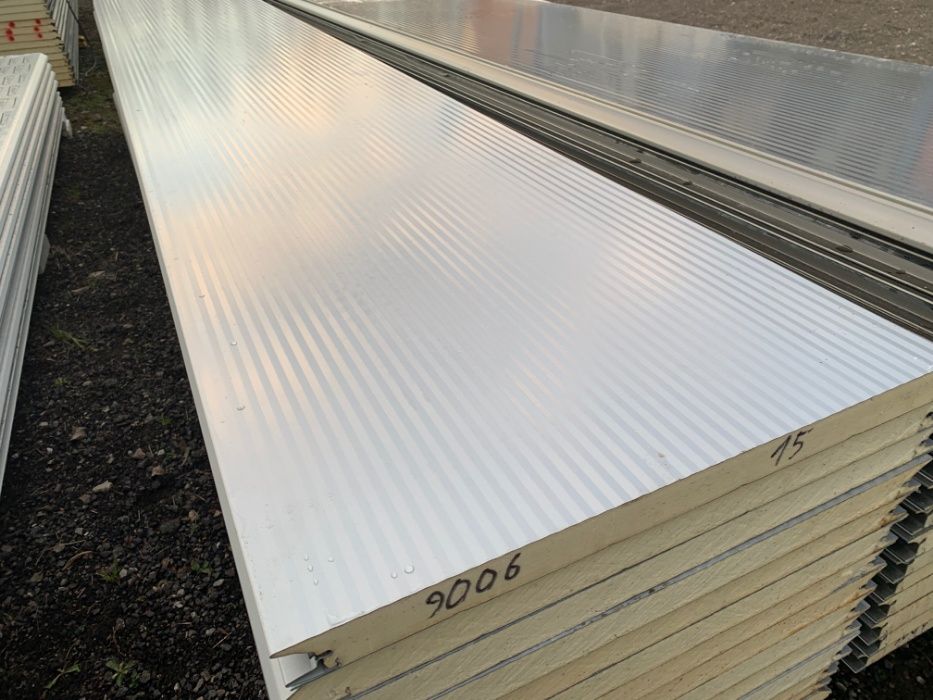 Panel bramy segmentowej GRAFIT SREBRO BIAŁE ryski blad produkcyjny