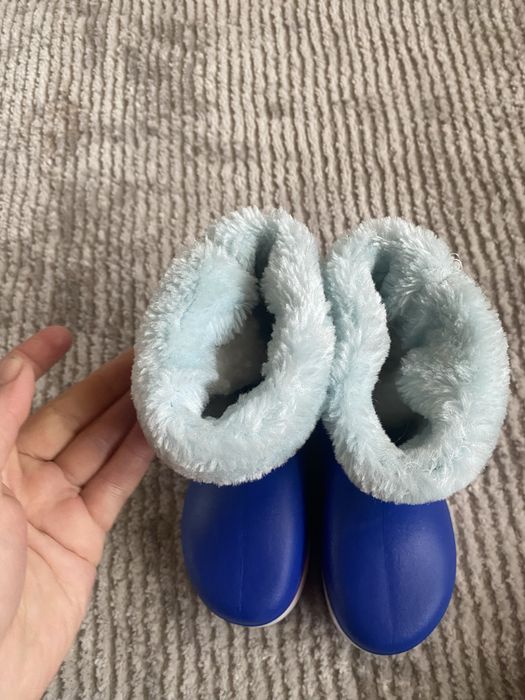Гумові чоботи утеплені,під crocs 24-25 розмір 15 см по устілц ідля хлопчика