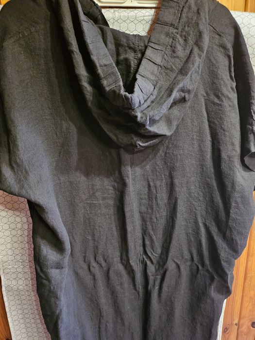 Sukienka lniana czarna