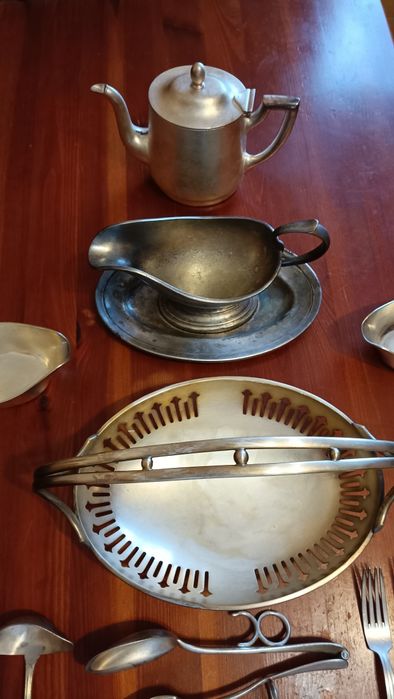 Piękne posrebrzane przedmioty