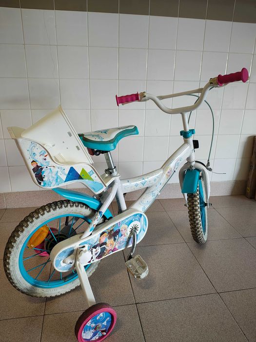 Bicicleta Frozen (Disney) roda 14" com rodinhas de apoio