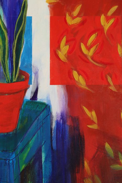 Obra da artista Sandra Ferro de grandes dimensões