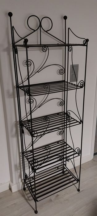 Vintage  estantes em ferro dos anos 80