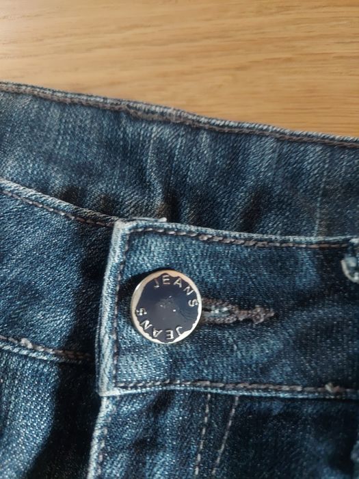 Zgrabne, wygodne spodnie denim komfort r S