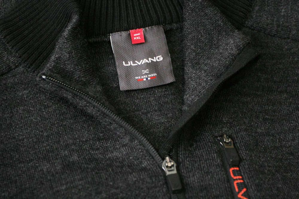 Ulvang Norway Loden Merino Wool Kurtka Bluza wełniana Sweter Zip XXL