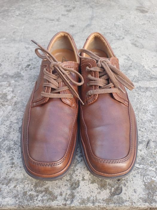 Чоловічі шкіряні туфлі  Clarks 43-44розмір (устілка  28,5см)