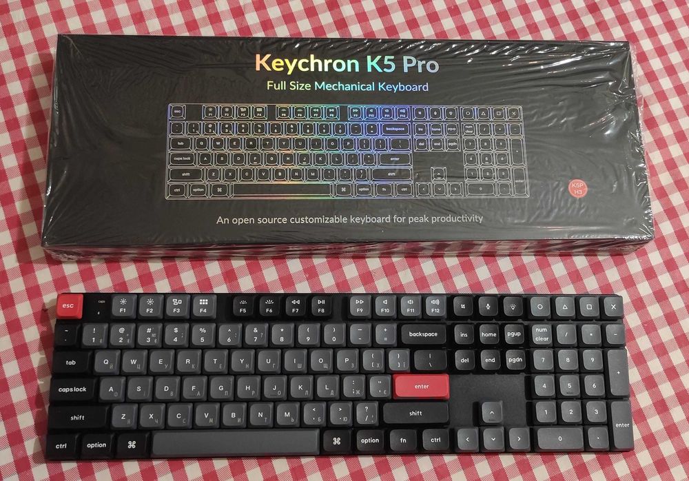 Механічна клавіатура Keychron K5 PRO RGB Hot-swap