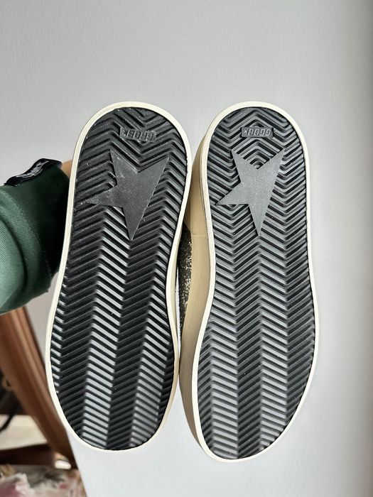 Golden goose кеди шкіряні сріблясто білі