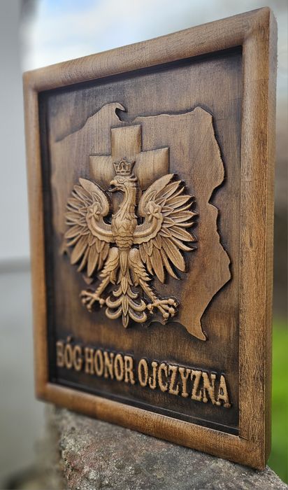 Godło R.P.- płaskorzeźba