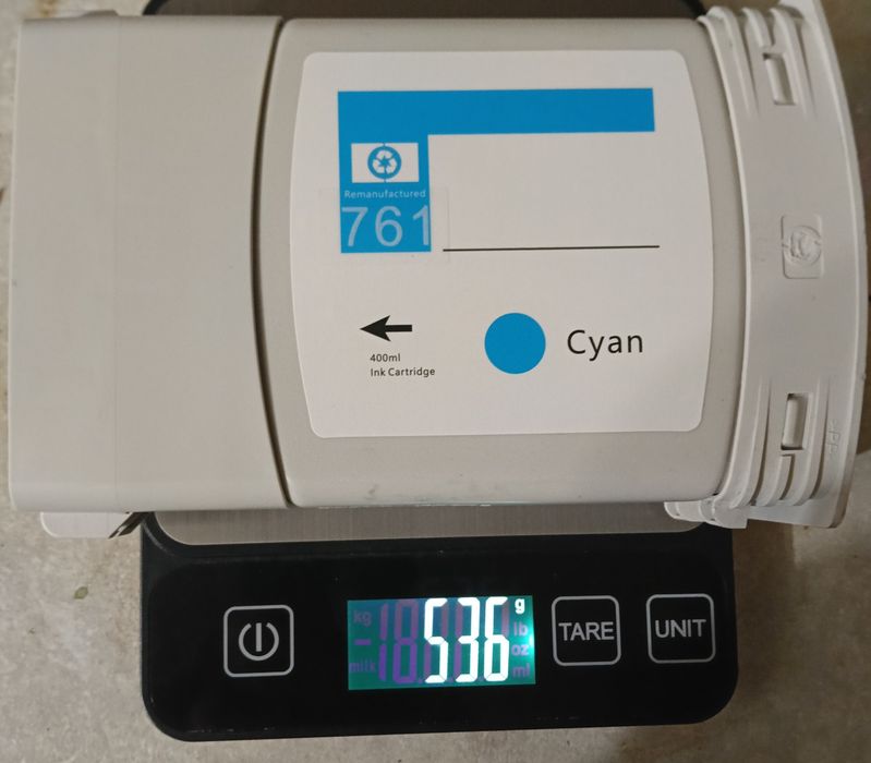 Картридж плотер  HP 761 Cyan 400 мл (Remanufactured) для DesignJet T7100 / T7200