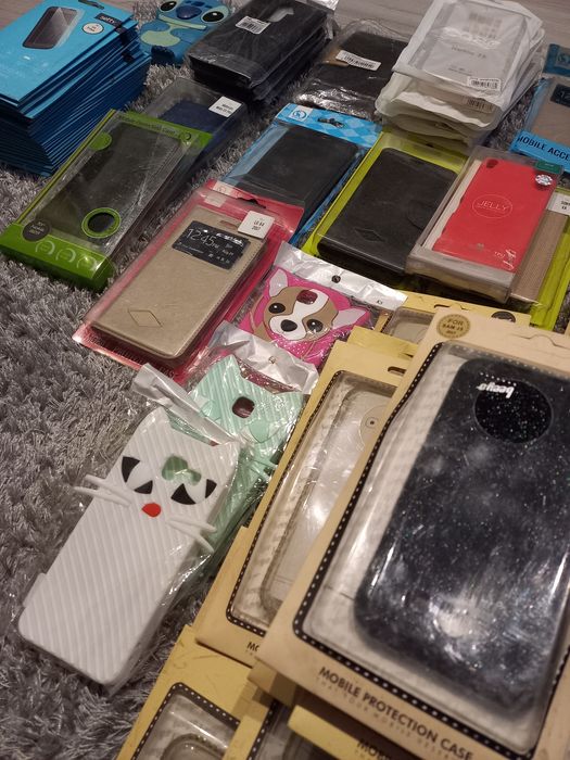 Nowe etui pokrowce szkło samsung sony lg iphone nokia 300 sztuk