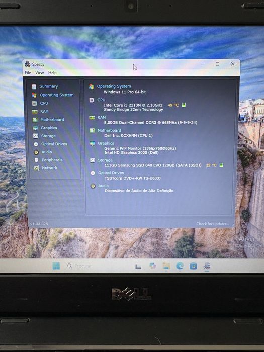 Dell Vostro Alumínio | SSD Samsung | 8GB RAM | Windows 11 Pro + Mala