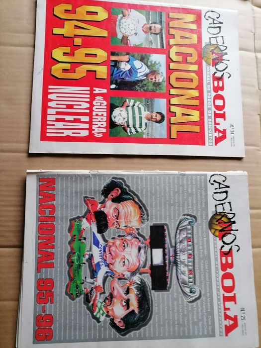 Cadernos A BOLA Época 94/95 e 95/96
