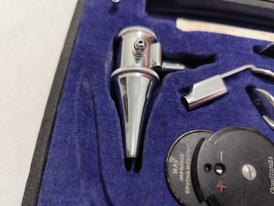 Conjunto de diagnóstico oftalmoscópio de otoscópio GOWLLANDS England