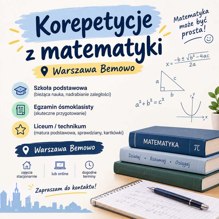 Korepetycje Matematyka Bemowo