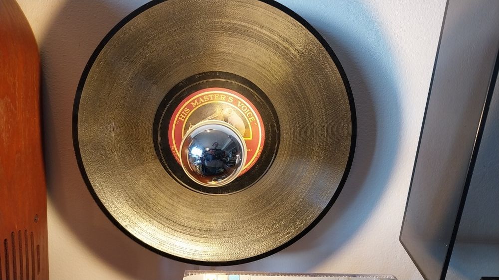 Candeeiro/Disco de vinyl  His master's voice