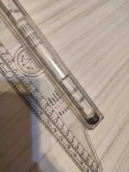 linijka kreślarska z rolką 30 cm