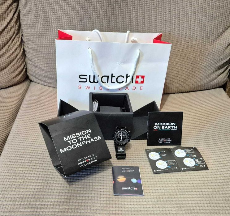 Relógio Omega-Swatch Speedmaster MoonSwatch – The MoonPhase