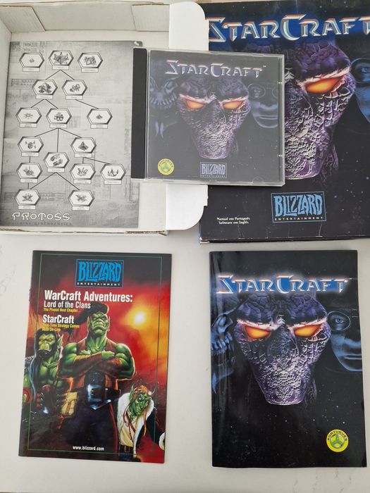 Starcraft jogo PC antigo Big Box