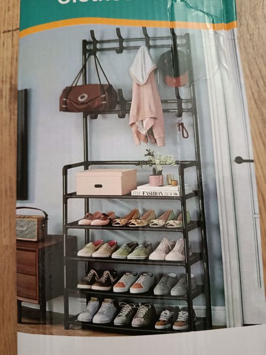 Wieszak stojący regał 5 poziomów