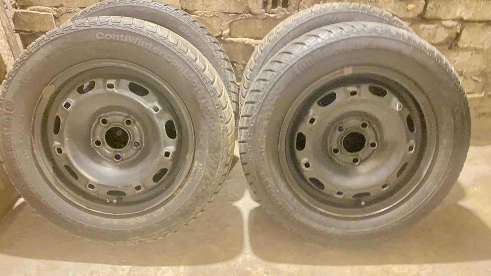 Oryginalne felgi stalowe 14" 5x100 ET43 VW Polo + śruby (bez opon)