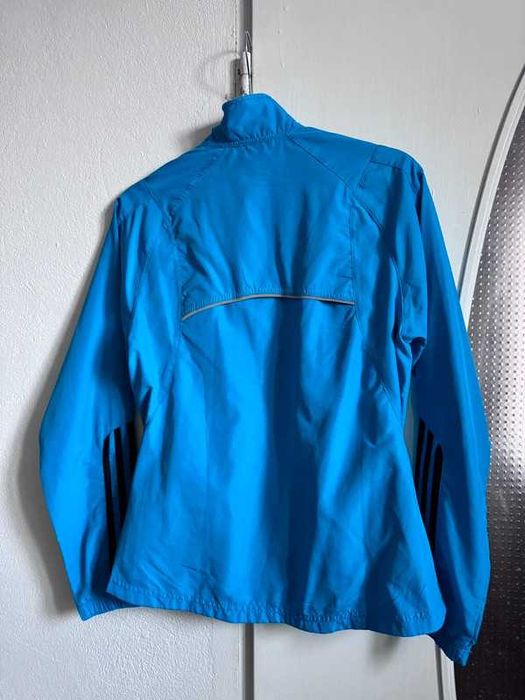 Błękitna przewiewna sportowa bluza adidas S 36 clima