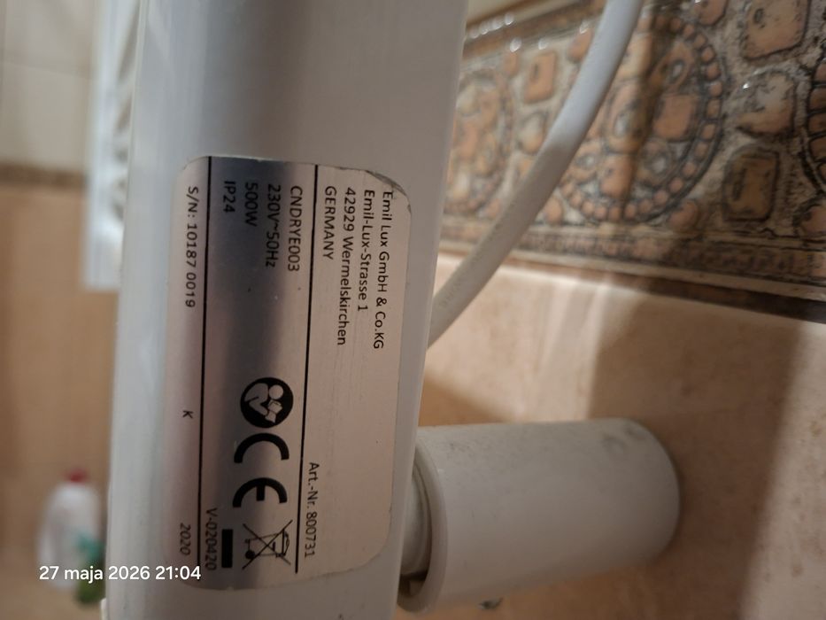 Grzejnik elektryczny 500W