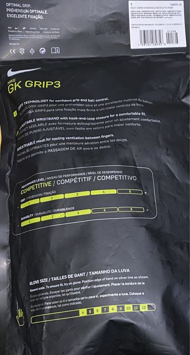 Luvas novas competicao de guarda redes tamanho 7