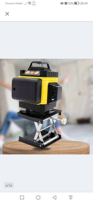 Poziomica laserowa 4d 16 Lini Zestaw Statyw