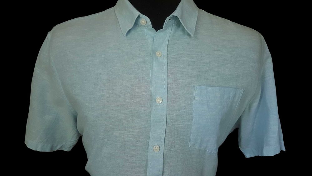 мужская рубашка LIVERGY XL 43/44    45%кotton+55%лен