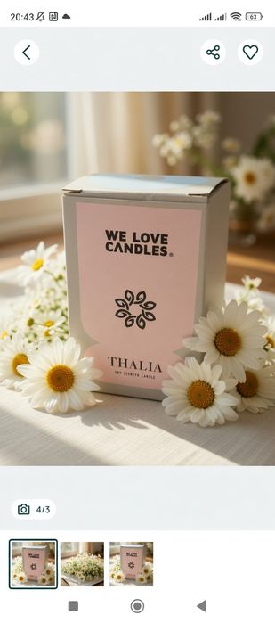 Свічка We Love Candles Thalia Field Chamomile