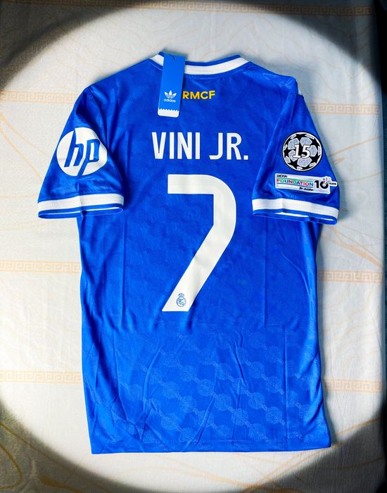 (L) Vini JR 7 Real Madryt 2025/2026 Nowa Niebieska Sportowa Koszulka