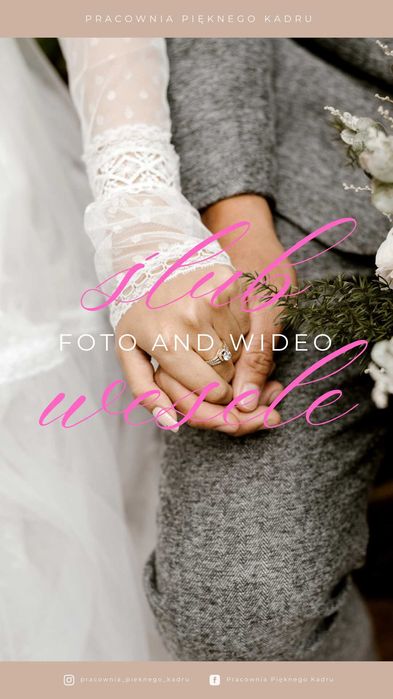 Fotograf i Kamerzysta na ślub i wesele - od 1500 zł - WOLNE TERMINY