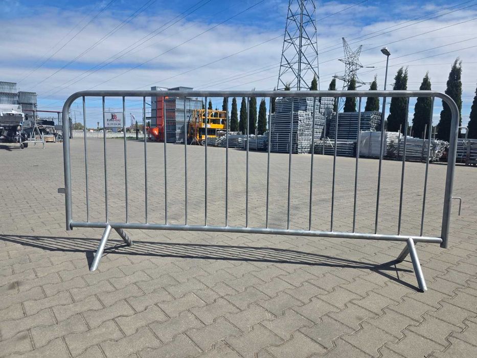 Barierka imprezowa oddzielająca BHP ocynk panel płot event lekka 2,5m ochrona