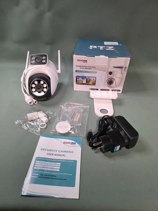 Kamera zewnętrzna obrotowa WiFi PTZ GUOAN VISION A1 podwójna 6MP
